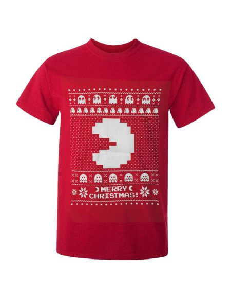 T-Shirt Homme Namco Merry PacMan - Rouge - S - Rouge