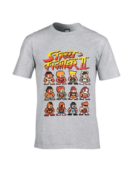 T-Shirt Homme Capcom Street Fighter Street Fighter II - Gris - S - Gris