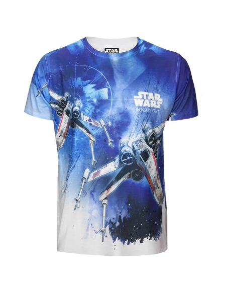 T-Shirt Homme Star Wars Rogue One X Wing - Blanc - S - Blanc