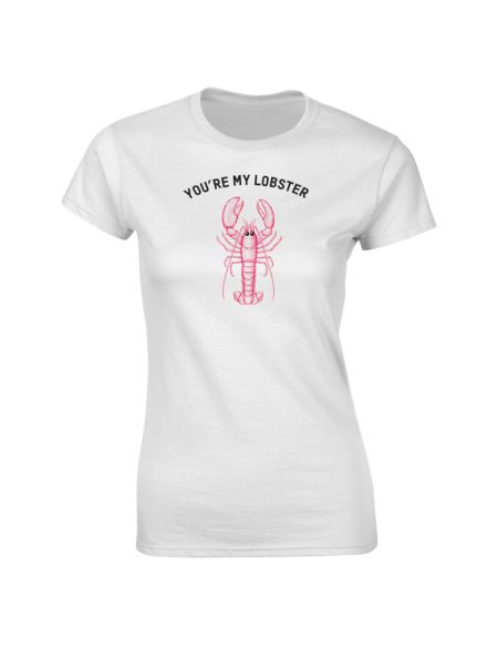 T-Shirt Femme Lobster Valentines -Blanc - XL - Blanc