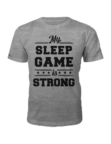 T-Shirt Homme Sleep Game -Gris - S - Gris