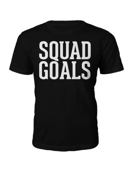 T-Shirt Unisexe Squad Goals -Noir - S - Noir