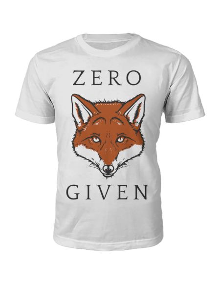 T-Shirt Unisexe Zero Fox Given -Blanc - S - Blanc