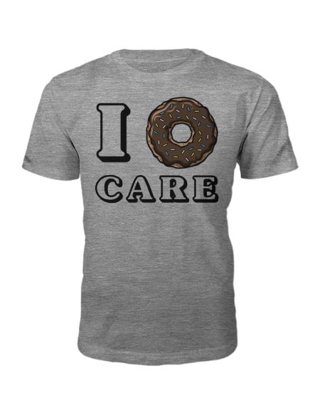 T-Shirt Unisexe I Donut Care -Gris - S - Gris