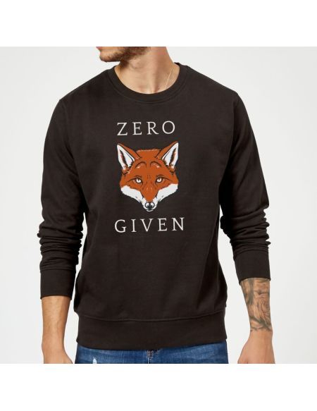 Sweat Homme Zero Fox Given - Noir - S - Noir