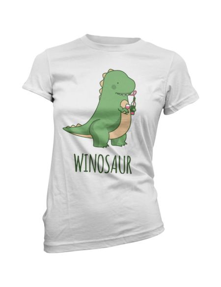 T-Shirt Femme Winosaur -Blanc - S - Blanc