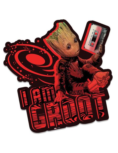 Marvel Guardians of the Galaxy I am Groot (Mix Tape) Wall Art