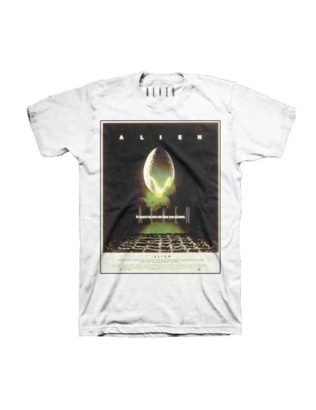 T-Shirt Poster Classique Aliens -Blanc - M - Blanc