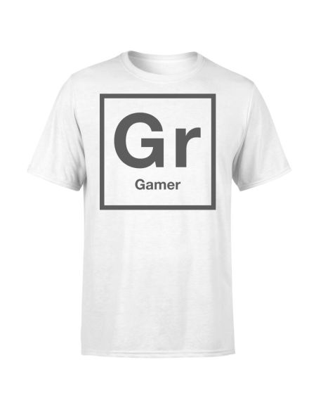 Periodic Gamer T-Shirt - White - S - Blanc