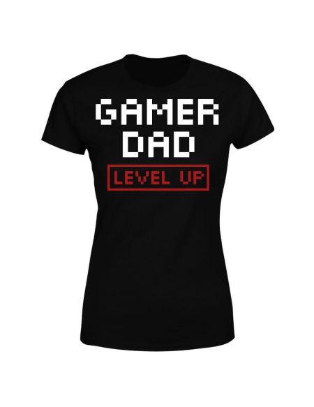 Gamer Dad Level Up Women's T-Shirt - Black - S - Noir