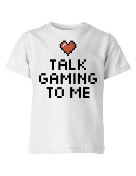 Talk Gaming to Me Kids' T-Shirt - White - 3-4 ans - Blanc