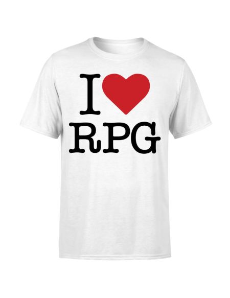 I Love RPG T-Shirt - White - M - Blanc