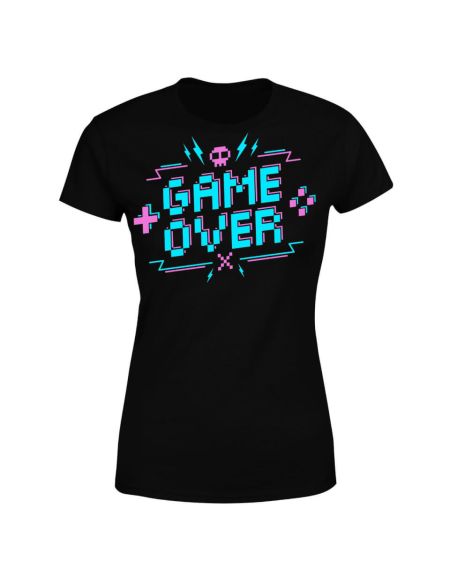 Game Over Gaming Women's T-Shirt - Black - S - Noir