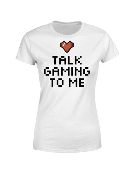 Talk Gaming to Me Women's T-Shirt - White - S - Blanc
