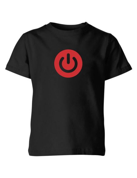 Power On Kids' T-Shirt - Black - 5-6 ans - Noir