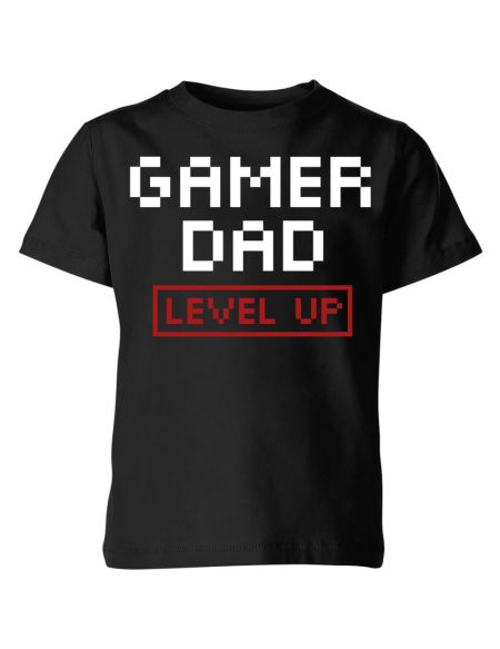 Gamer Dad Level Up Kids' T-Shirt - Black - 3-4 ans - Noir