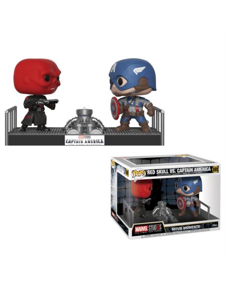 Figurine Pop! Captain America vs Red Skull Movie Moment Marvel