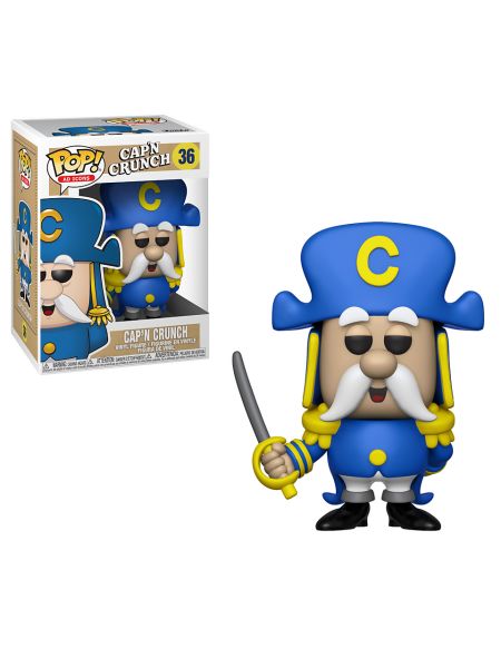 Figurine Pop! Cap'n Crunch avec Épée Quaker Oats