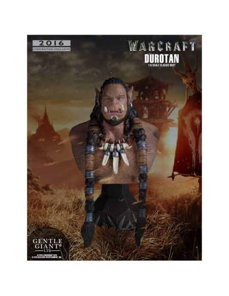 Gentle Giant Warcraft (2016) Durotan Classic 1/6 Mini Bust SDCC 2016 Exclusive - 18cm