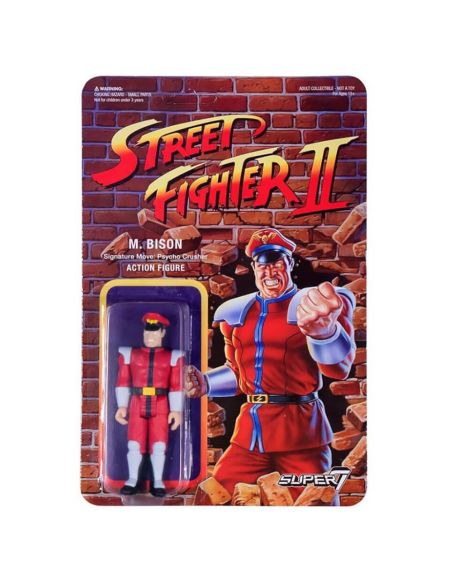 Super7 Street Fighter M Bison ReAction Figure