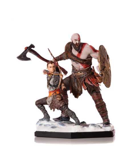 Iron Studios God of War Deluxe Art Scale Statue 1/10 Kratos & Atreus 20 cm