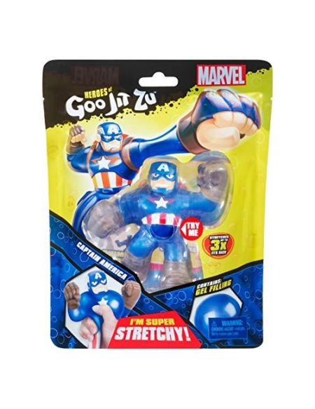 Figurine Goo Jit Zu Marvel Captain America 11 cm sur notre comparateur de  prix