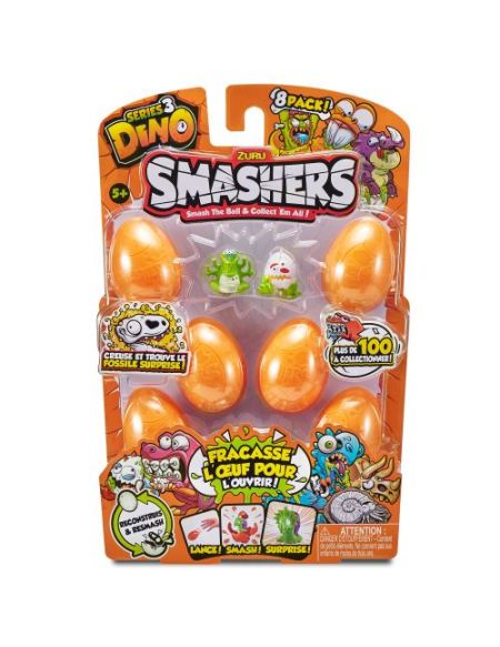 Pack de 8 Figurines Smashers Saison 3