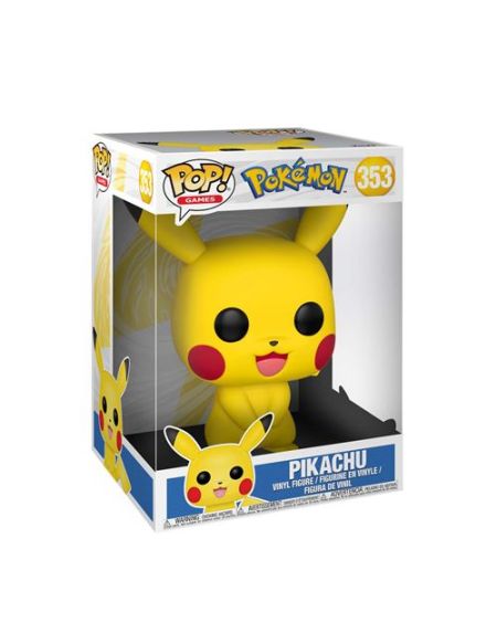 Figurine Funko Pop Games Pokemon S1 10" Pikachu Avant-première Fnac