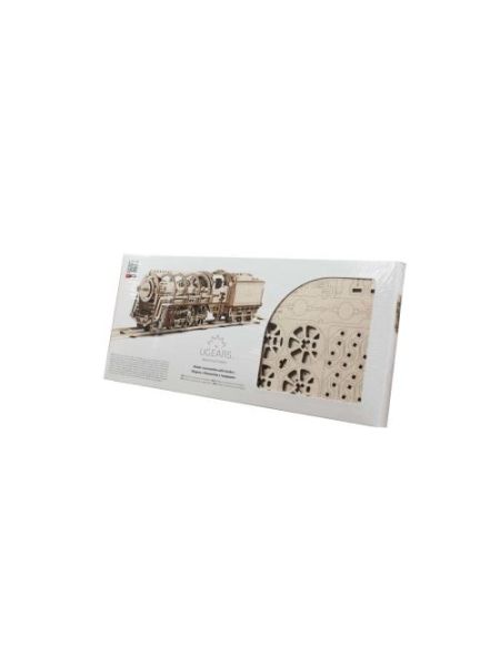 Puzzle 3D Ugears Locomotive à vapeur