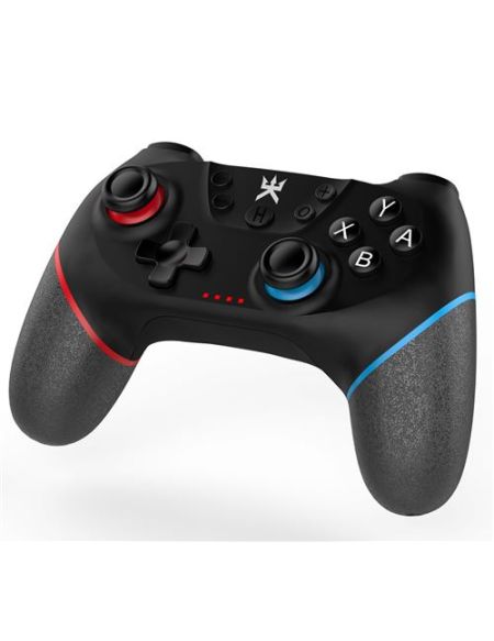 Manette filaire Nintendo Switch Alpha Omega Players Noir, liseré Bleu et Rouge