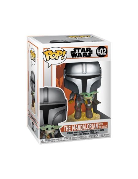 Figurine Funko Pop Star Wars The Mandalorian flying with Jet Pack