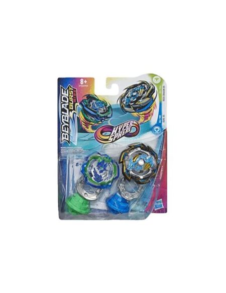 Toupies Beyblade Burst Rise Hypersphere Dual Pack Rock Dragon D5 et Ogre O5