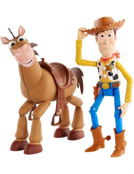 Figurine Toy Story Shérif Woody et son cheval Pile Poil