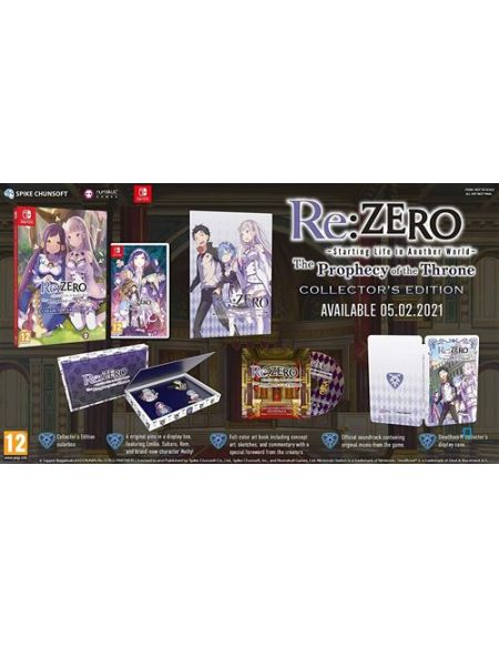 Re:ZERO Starting Life in Another World The Prophecy of the Throne Collector's Edition Nintendo Switch