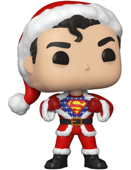 Figurine Funko Pop! - Heroes Dc Holiday - Superman Avec Pull