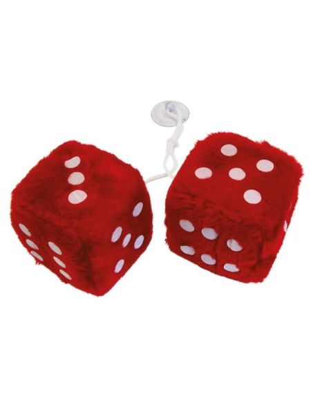 CARPOINT LINE Lot de 2 Dés en peluche - Rouge