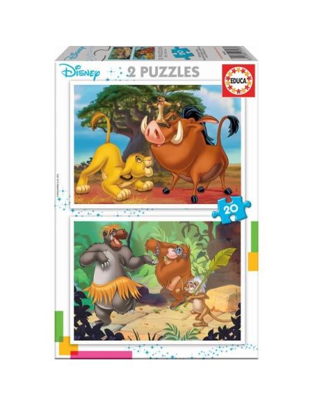 EDUCA PUZZLE 2x20 DISNEY ANIMALS