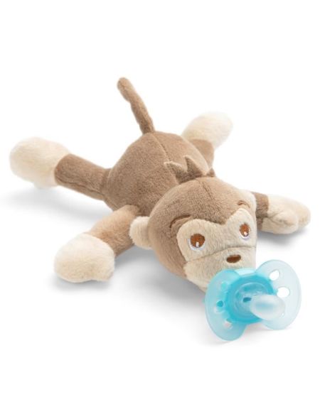 PHILIPS AVENT Peluche Attache Sucette Ultra Douce 0-6 mois modèle Singe