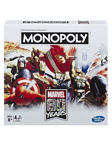 Monopoly - Jeu de societe Monopoly Marvel 80 ans Comics - Jeu de plateau - Version française E7866101