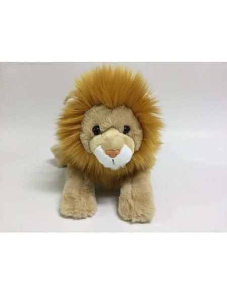 Peluche Lion avec fourrure - 33 cm