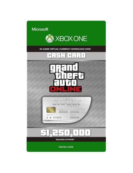 DLC GTA V: Cash Card Great White Shark 1,250,000 $ pour Xbox One