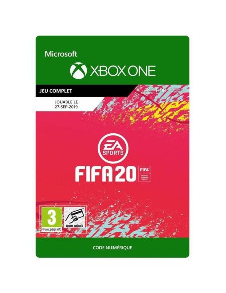 FIFA 20 Édition Standard Clé d'activation Jeu Xbox One à télécharger