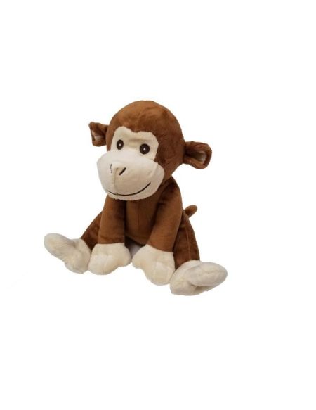 Peluche Singe - assis - 21 cm