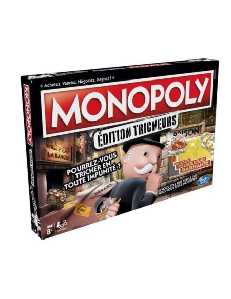 Monopoly Tricheurs - Jeu de societe - Jeu de plateau - Version française - La Chance Vous Sourit