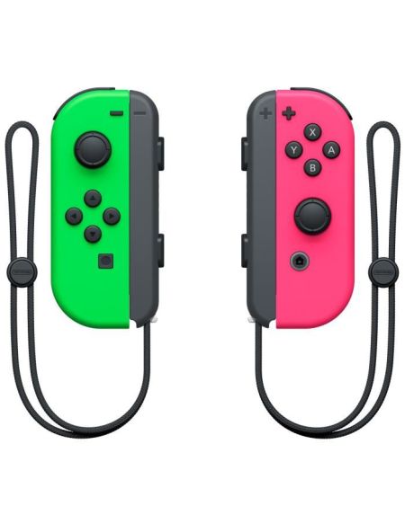 Manettes Joy-Con Vert Néon / Rose Néon pour Console Switch