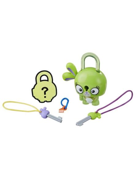 LOCK STARS Série 1 - Green Bunny - Cadenas Mini Figurines à collectionner