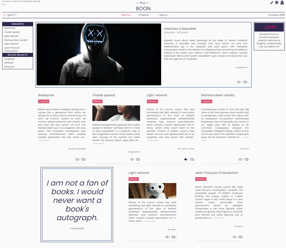 Sprint overview, default theme, light mode