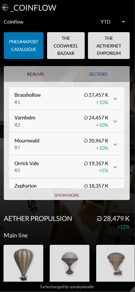 Coinflow slideshow - mobile version
