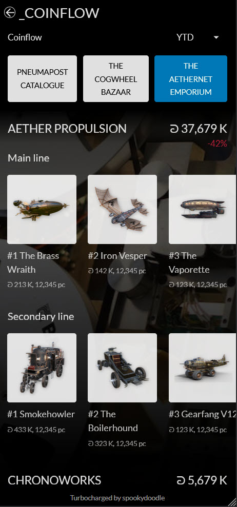 Coinflow slideshow - mobile version