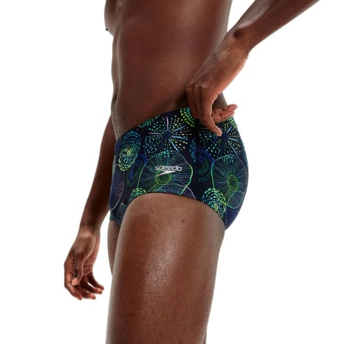 Speedo 17cm Club Training Allover Digital Brief Herren Badehose